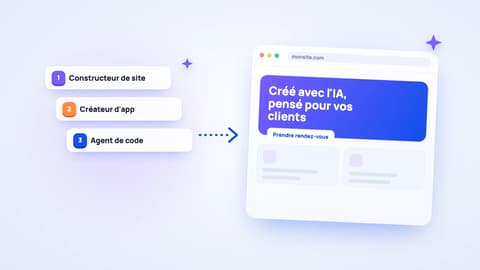 Trois familles d'outils d'IA qui mènent à un site internet terminé