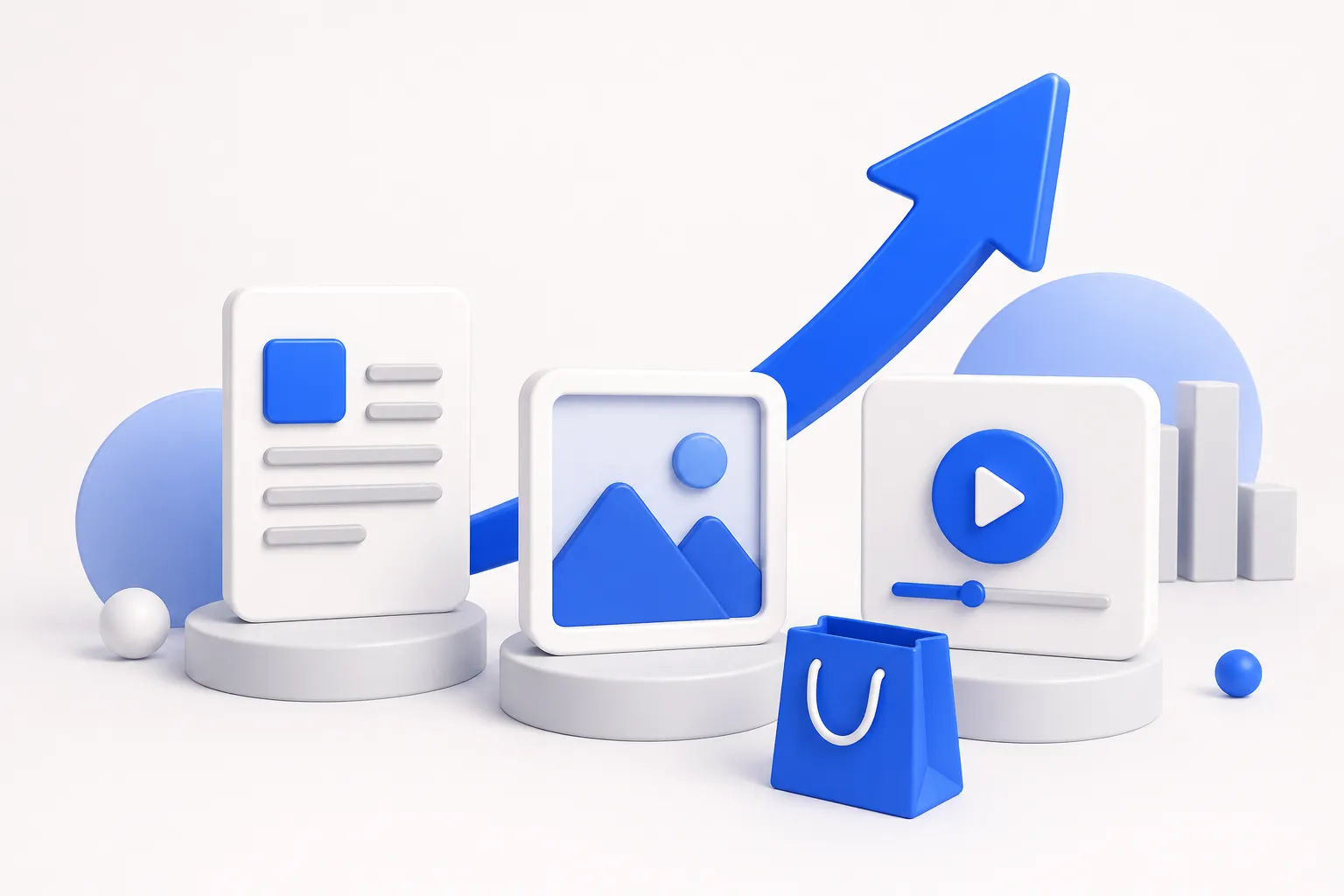 Illustration : les meilleurs outils IA pour créer du contenu et vendre